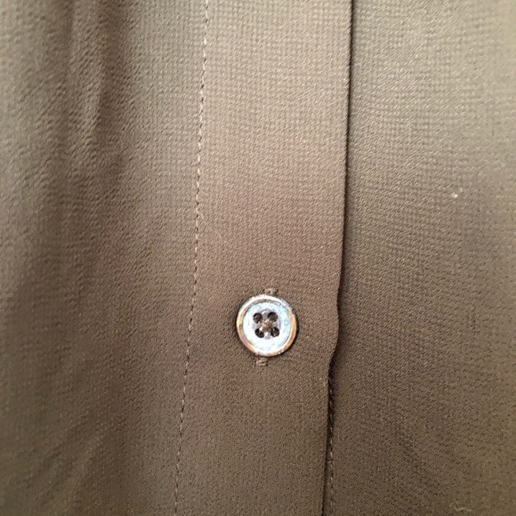 Forever 21 Green Button Front Sheer Maxi Skirt - Picture 7 of 8